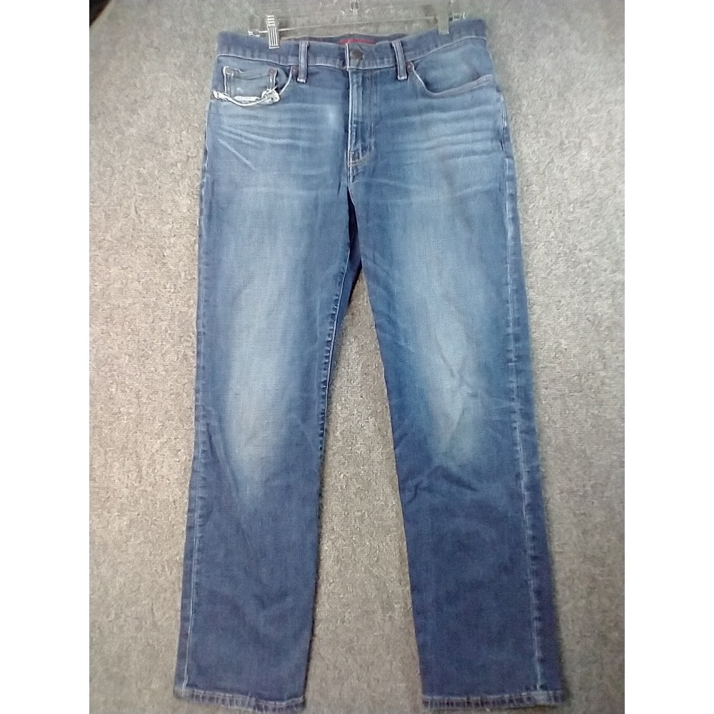 Lucky Brand Mens 34x32 Medium Wash Straight Leg Denim Jeans Blue 34x30 Actual